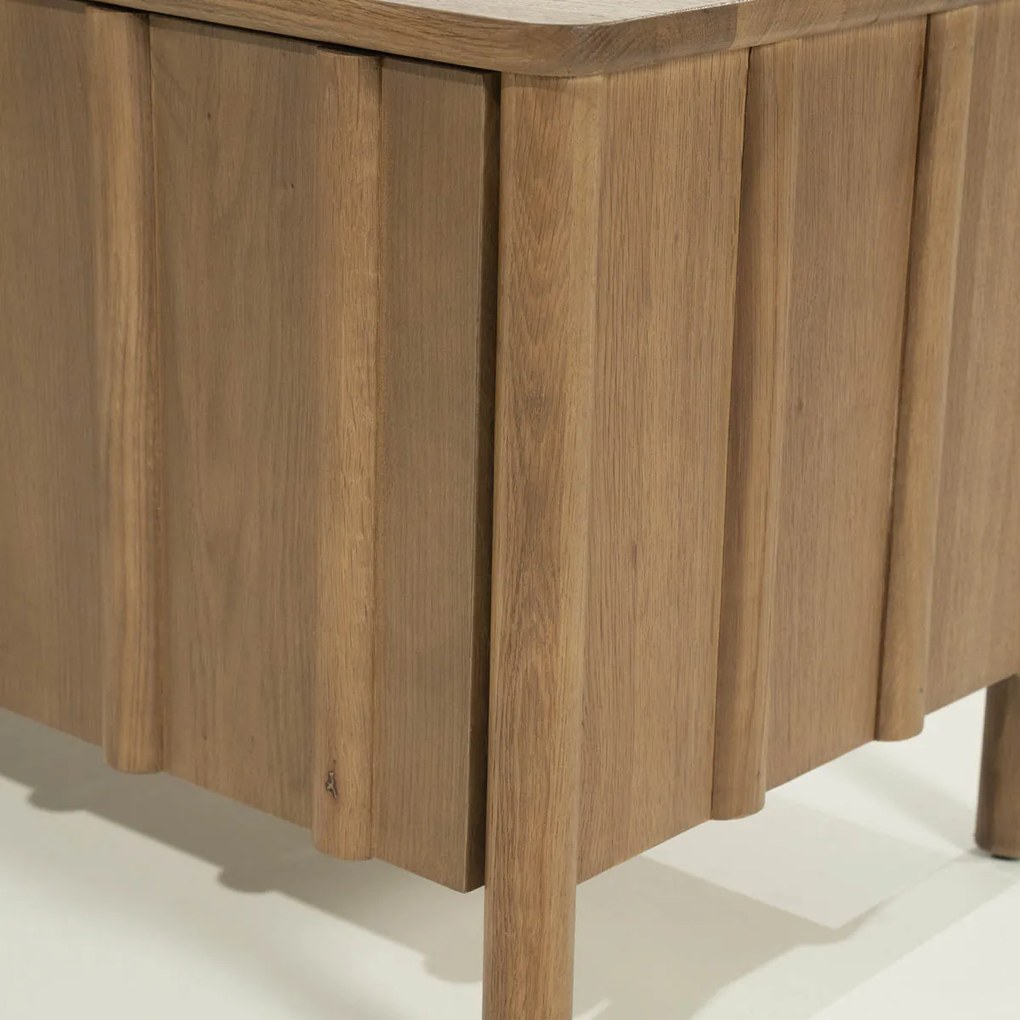 Eleonora Jake Modern Tv-meubel Eikenhout Bruin 183 Cm - 183x47x50cm.