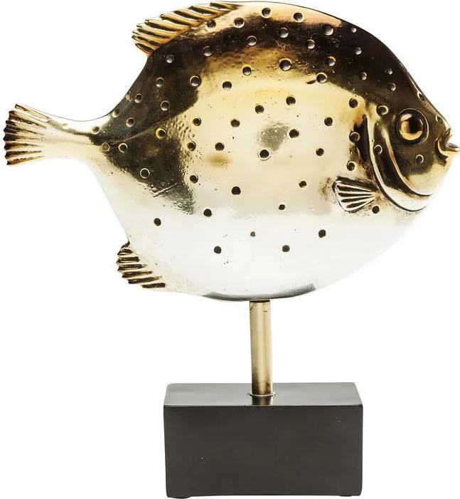 Kare Design Moonfish Gouden Vis Deco Klein