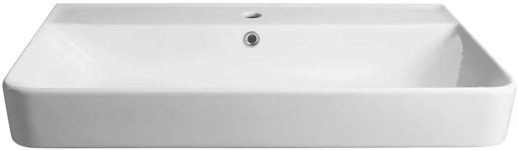 Sapho Gali keramieke wastafel 80x48cm wit