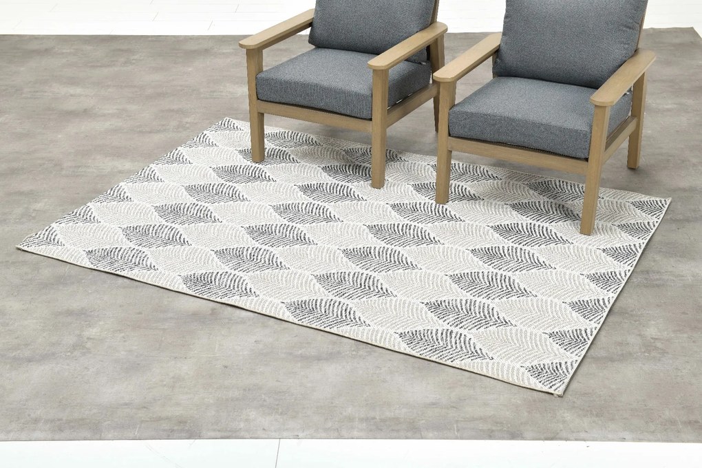 GI Naturalis buitenkleed 160x230 cm. - Grey Leaf