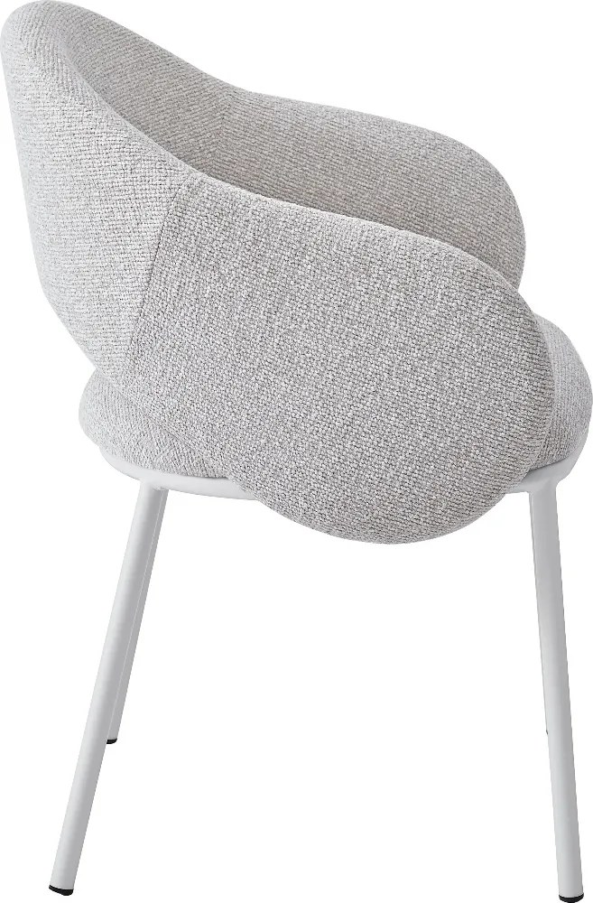 Moderne Stoel Beige Met Ronde Rugleuning