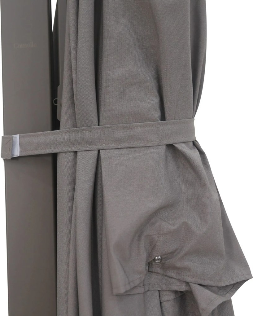 Zweefparasol 2.6x3.5m Mocha (excl. voet) Taupe-naturel-bruin Camello Luna