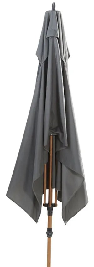 4 Seasons Azzurro parasol 200 x 300 cm antraciet solefin - houtlook frame