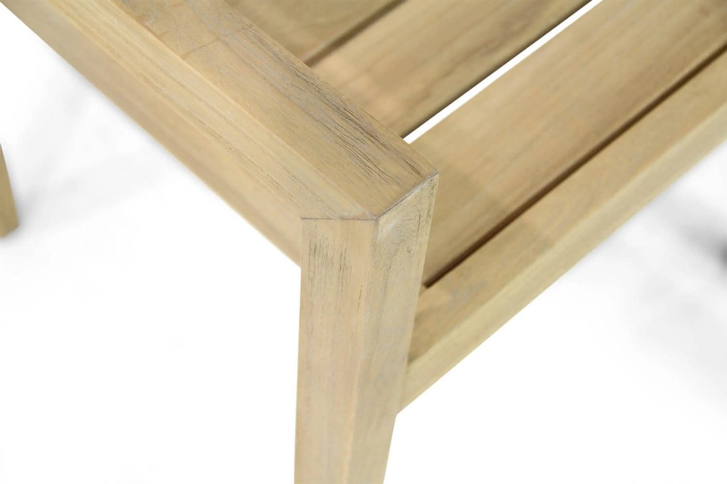 Tuinset 4 personen 100 cm Teak Old teak greywash Garden Collections Liverpool/Brighton