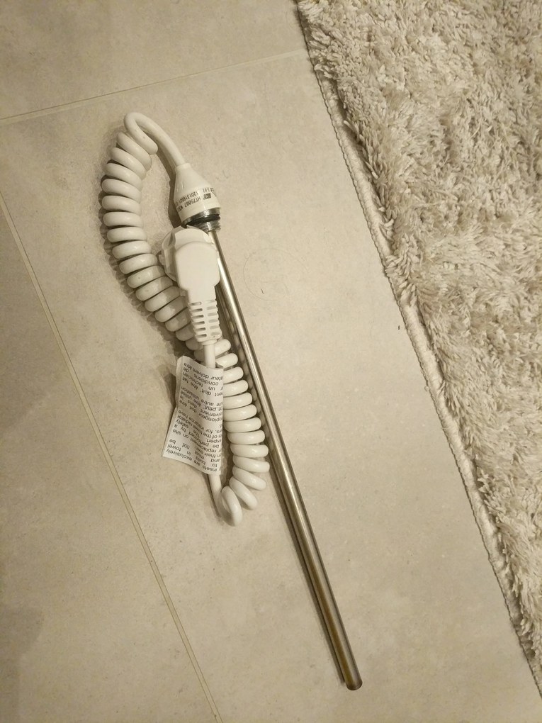 Aqualine handdoek radiator verwarmings element 300Watt - 35cm