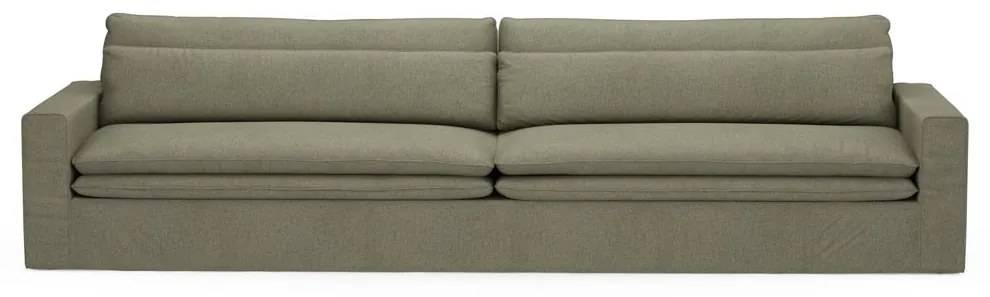 Rivièra Maison - Continental Sofa XL, oxford weave, forest green - Kleur: groen