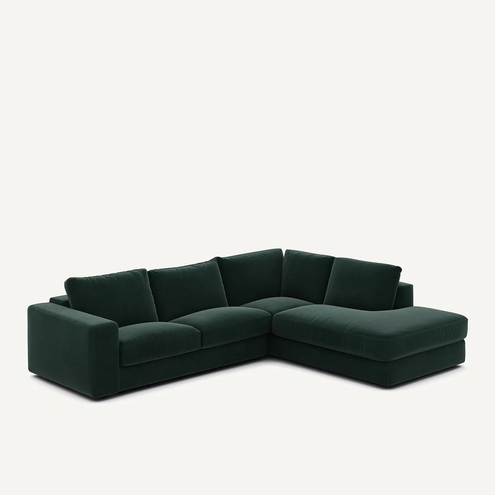 Hoekbank in fluweel, Skander