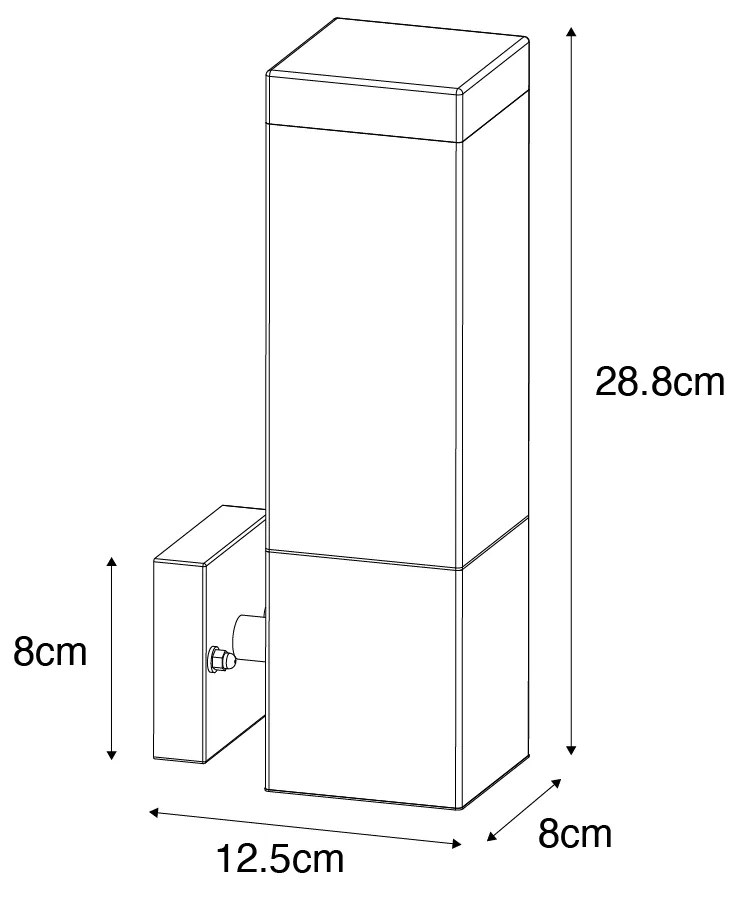 Moderne buiten wandlamp antraciet met opaal - Malios Modern E27 IP44 Buitenverlichting