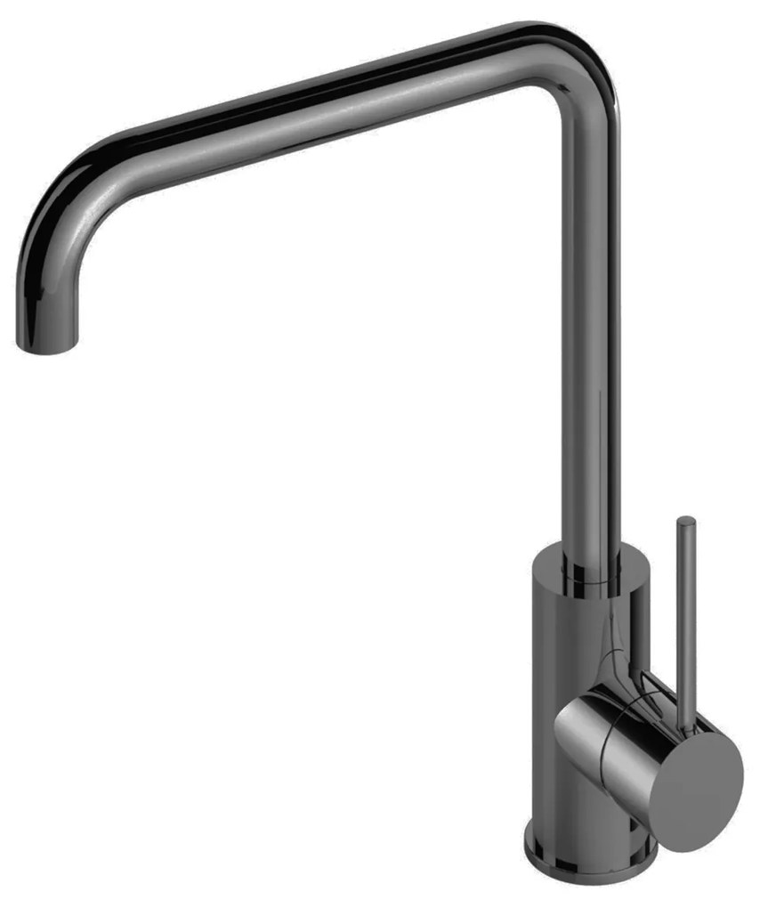 Keukenmengkraan Hotbath Cobber 1-hendel 31.5 cm Draaibare Uitloop Zwart Chroom