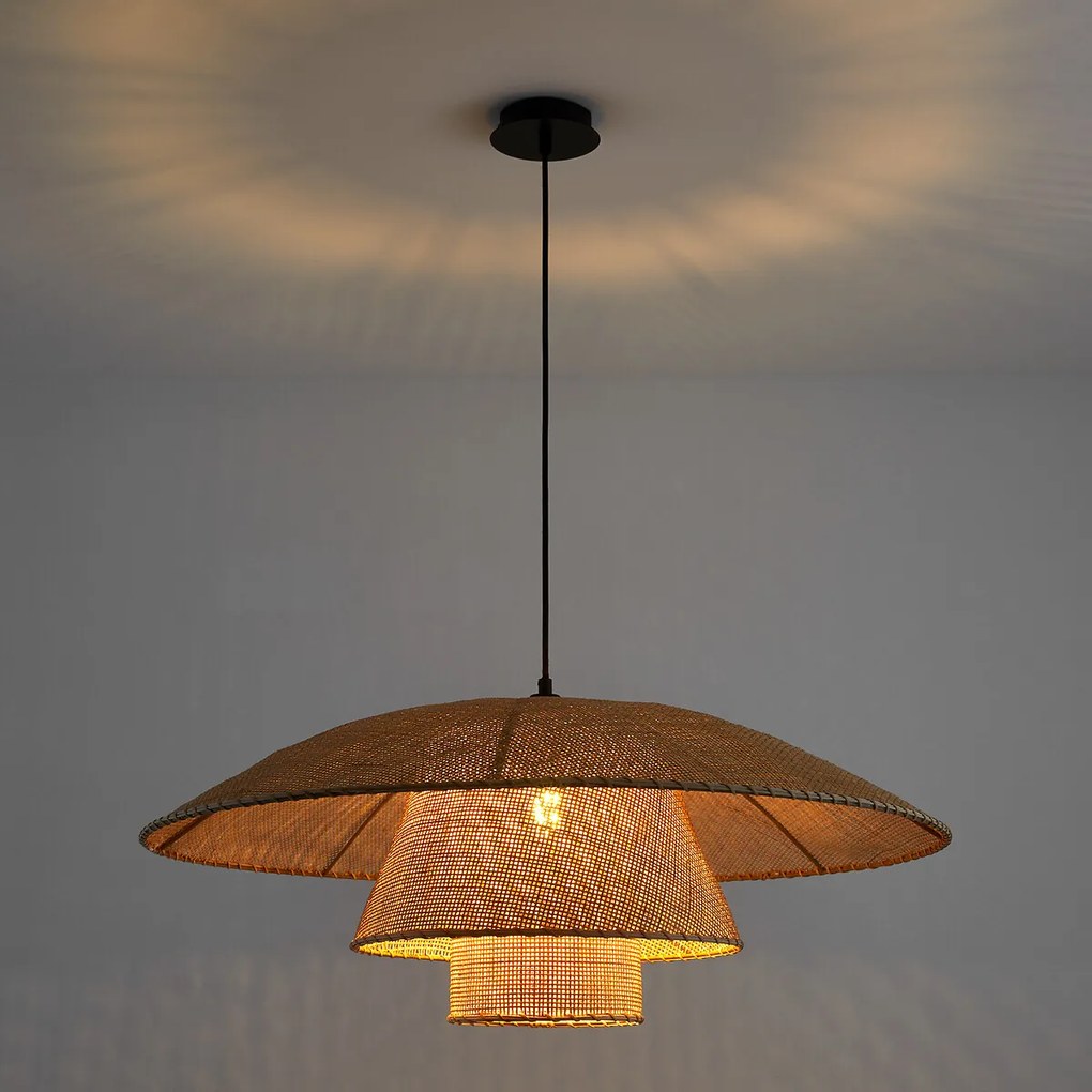 Hanglamp in rotan Ø80 cm, Lola