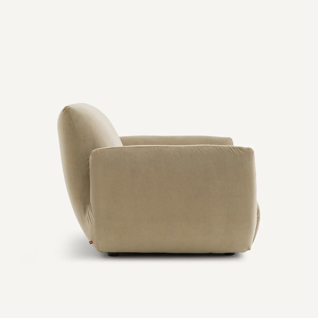 Fauteuil van stonewashed fluweel, SPOGANO