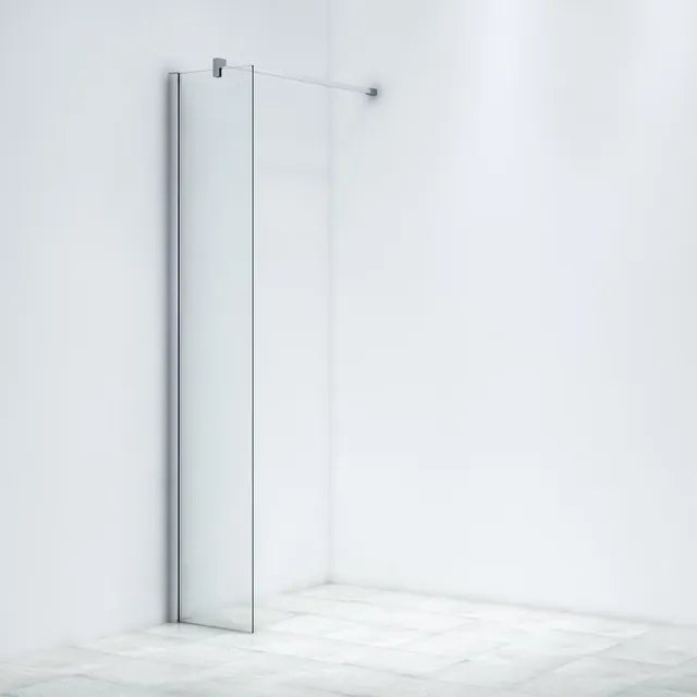Marenza Bellini Inloopdouche - 40x200cm - helder glas - chroom WR40-C/C