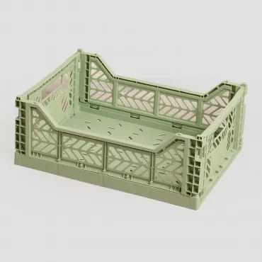 Doli Opvouwbare En Stapelbare Kunststof Doos Celadon & 40 Cm - Sklum