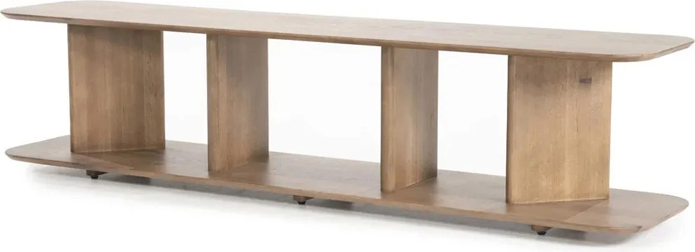 Open Tv-meubel Eikenhout Bruin - 180x40x43.5cm.