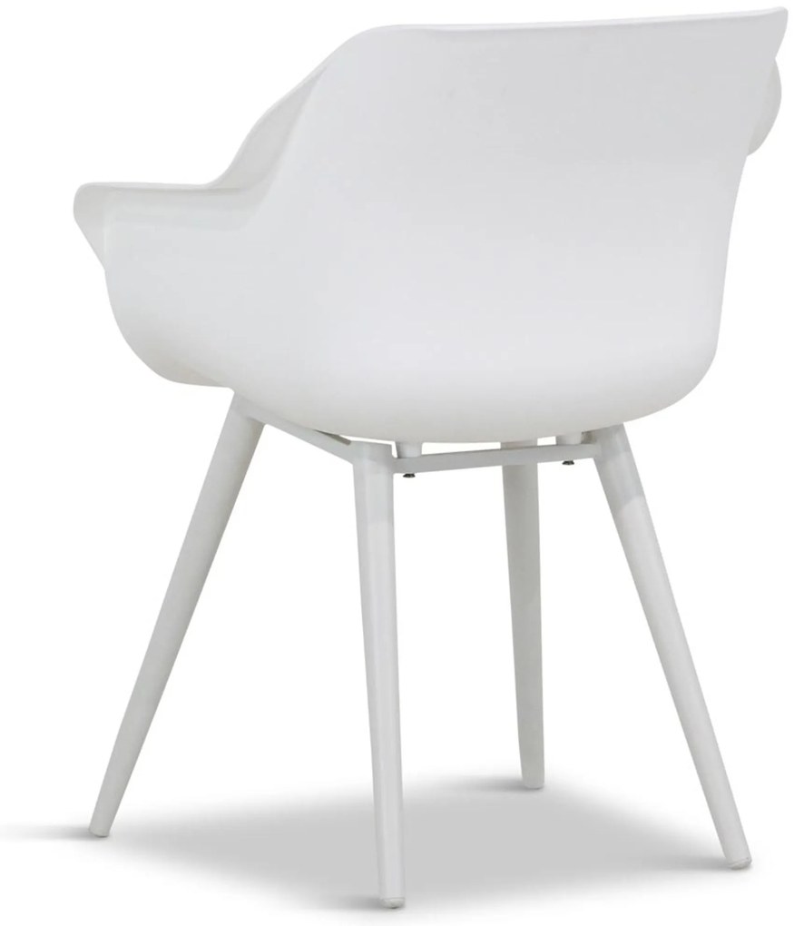 Tuinset 6 personen 240 cm Kunststof Wit Hartman Sophie