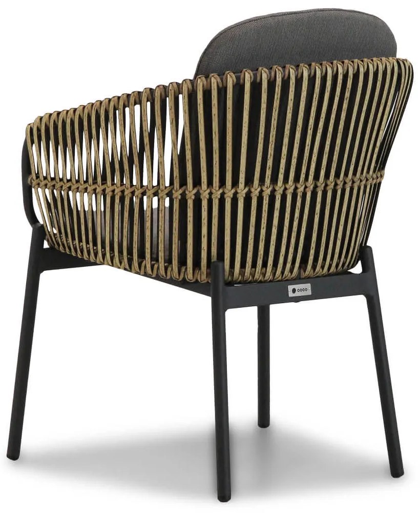 Tuinset 8 personen 280 cm Aluminium/wicker Taupe Coco Nathan/Diogo