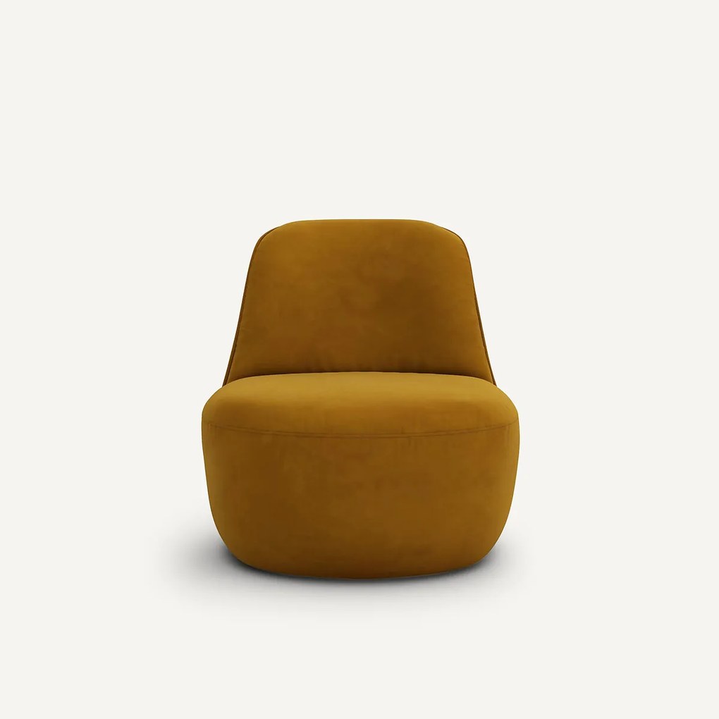 Fauteuil in fluweel, Rosebury design E.Gallina