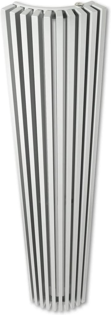 Zana Kwartrond designradiator 180x32cm 1071W Aluminium Grijs Januari