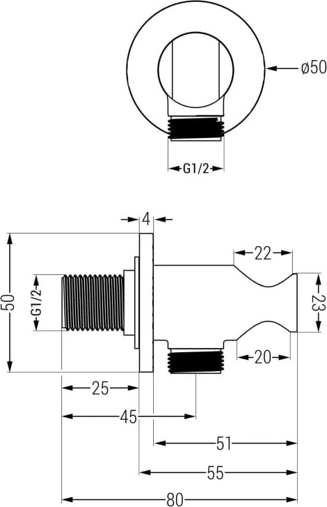 Mexen Kai DR70 inbouw bad-doucheset met 25 cm regendouche, chroom - 77602DR70251-00