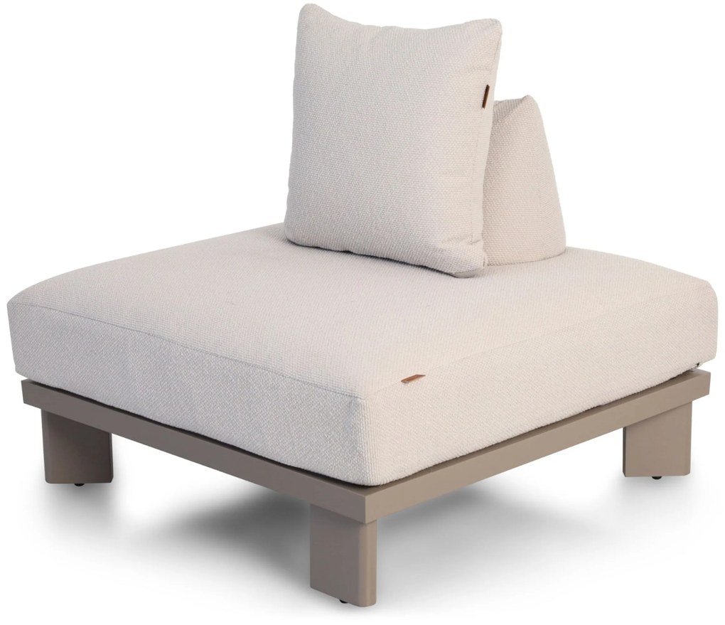 Loungeset tuin 6 personen Aluminium Taupe Santika Furniture Santika