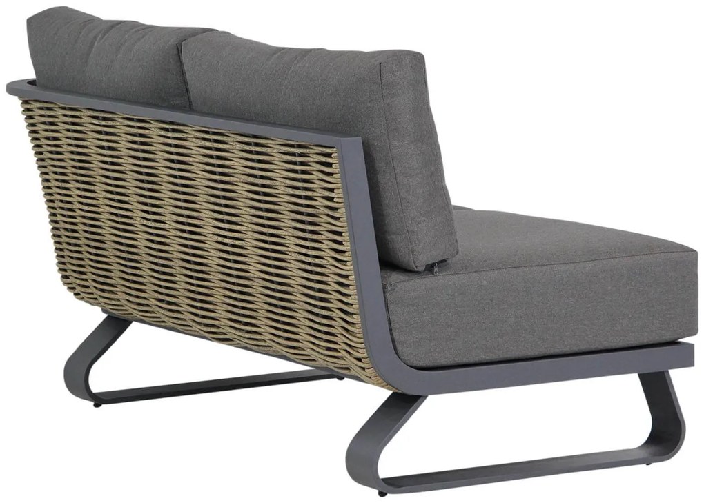 Chaise Loungeset 3 personen Aluminium/wicker Grijs Santika Furniture Santika Tika