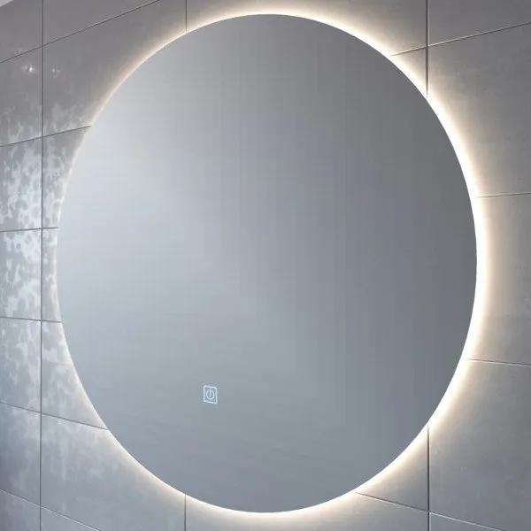 Adema Circle badkamerspiegel rond diameter 120cm met indirecte LED verlichting met spiegelverwarming en touch schakelaar JG1112-1200