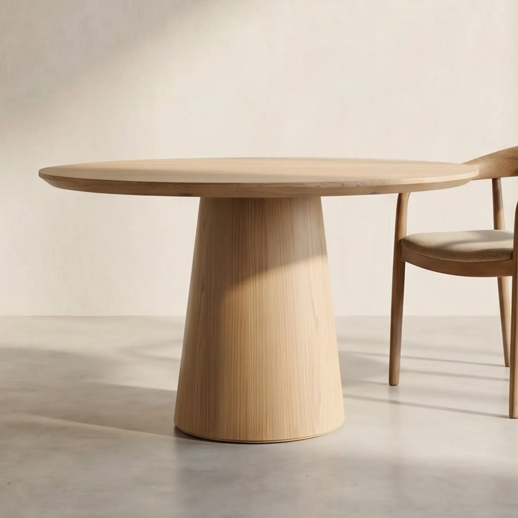 Eleonora Nola Ronde Eettafel 130 Cm Eikenfineer - 130 X 130cm.