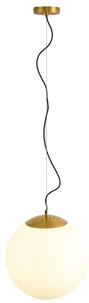 Scandinavische hanglamp opaal glas 40 cm - Ball 40