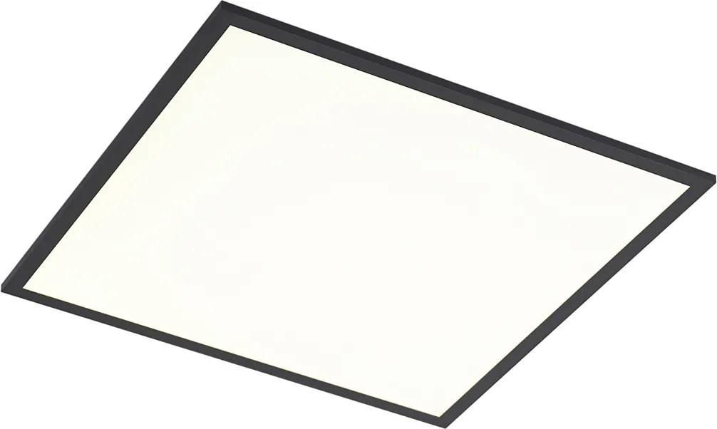 LED paneel zwart vierkant incl. LED 3-staps dimbaar - Reeves
