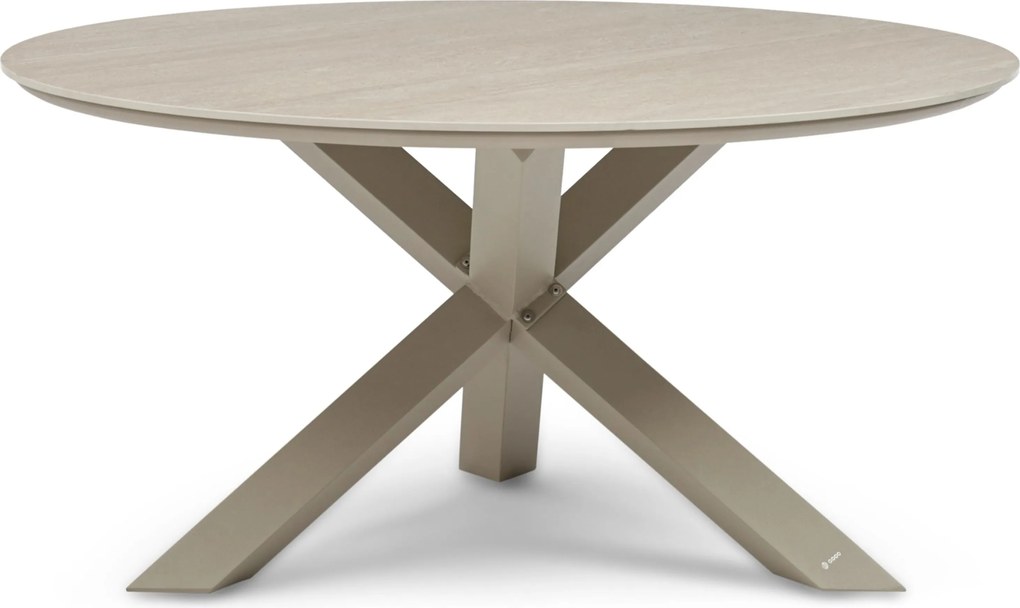 Dining Tuintafel rond 150 cm Zand/Beige Xento