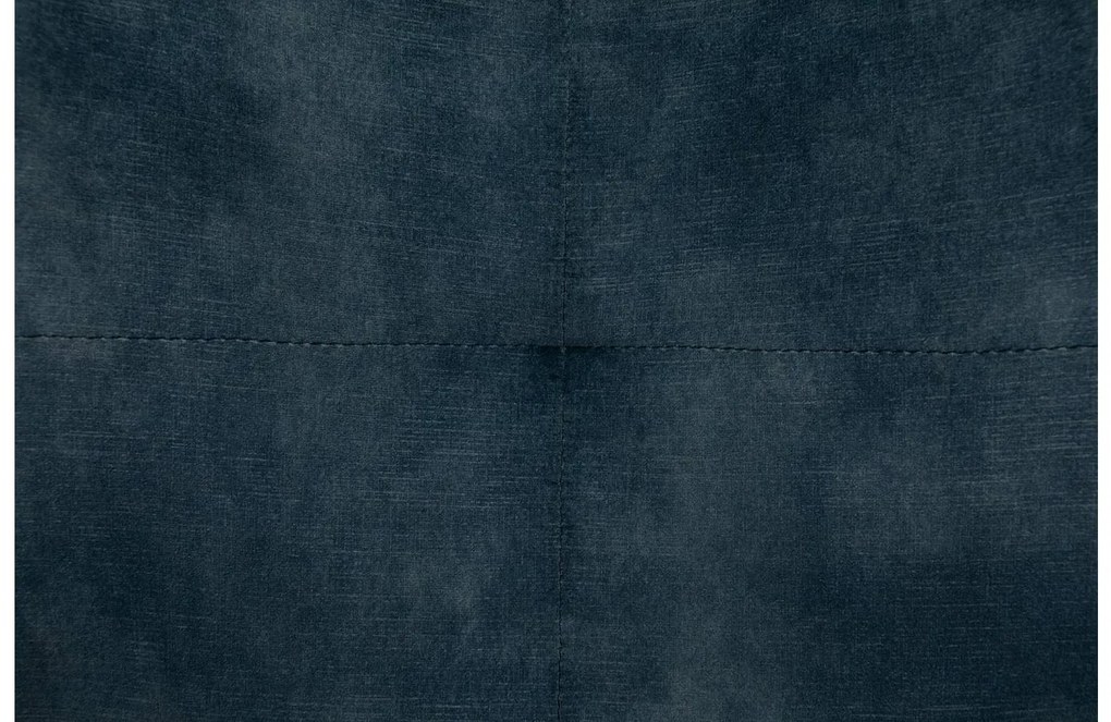 Goossens Excellent Eetkamerstoel Manzini blauw velvet stof met armleuning, modern design