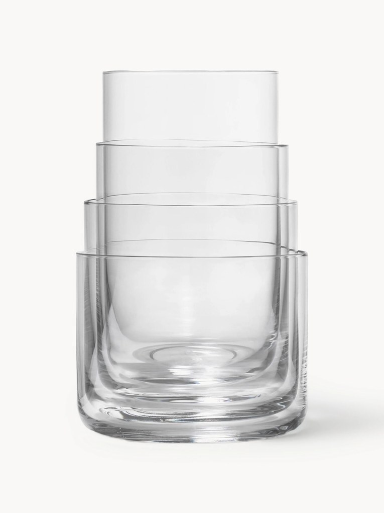 Kristalglazen tumblers Nesting, 4-delig