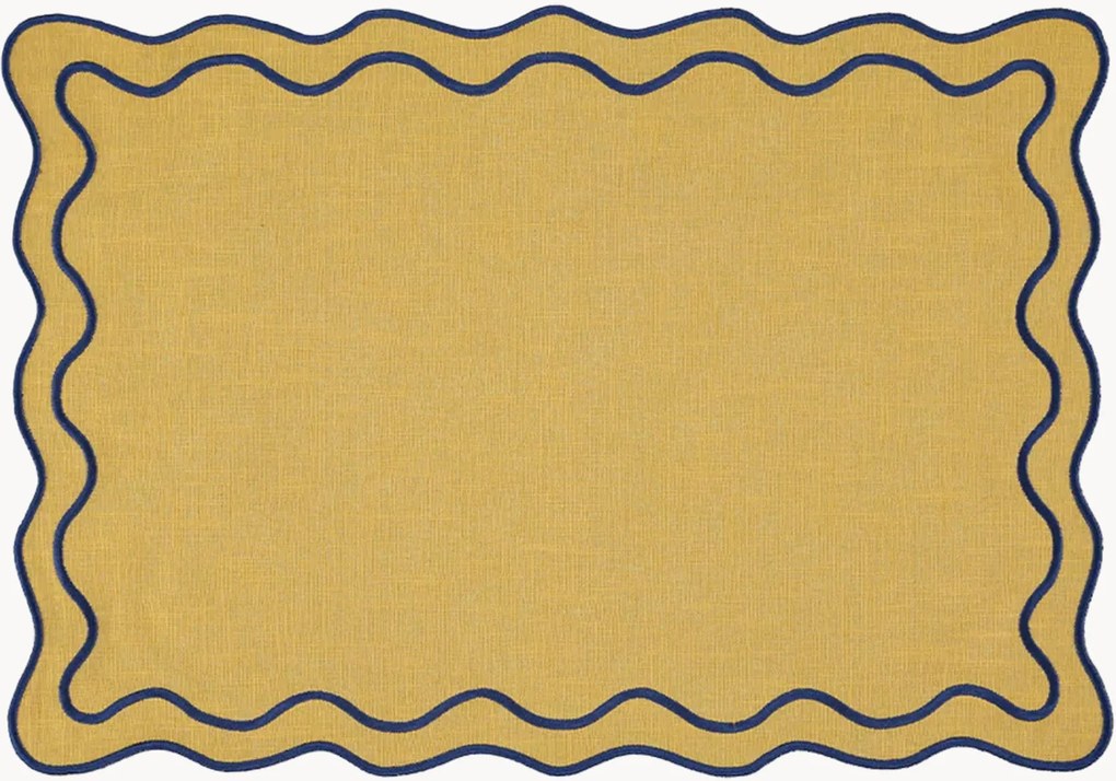 Placemat Beja met geborduurde rand