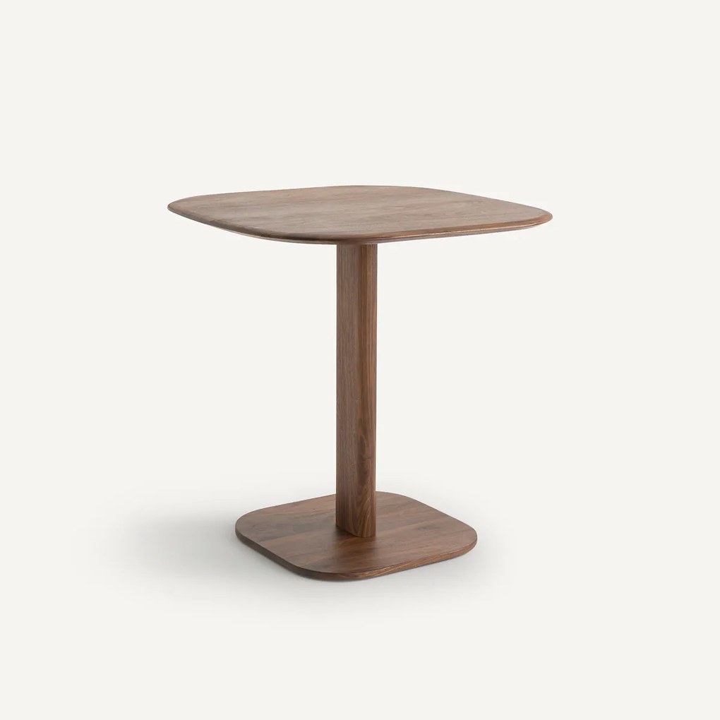 Bistrotafel, 2 personen, massief notenhout, ontwerp Emmanuel Gallina, MONCEAU