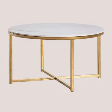 Salontafel In Roestvrij Staal Azuara Goud - Sklum