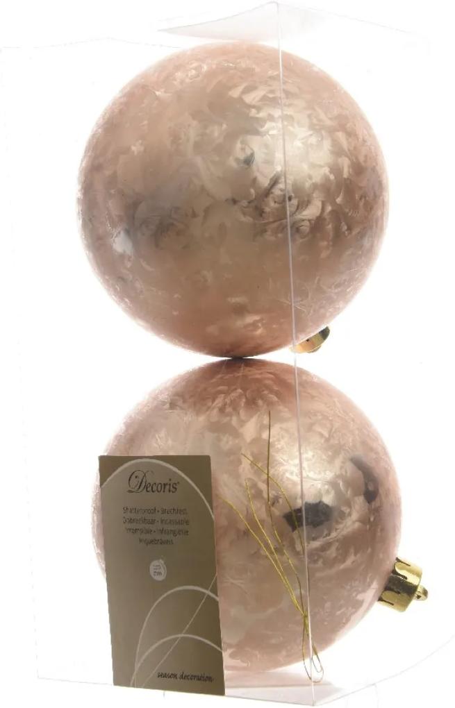 Kerstbal plastic ijslak diameter 10cm parel KSD