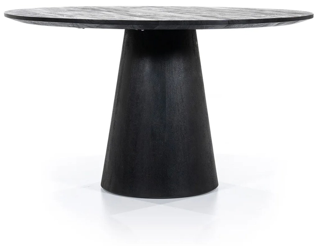 Eleonora Aron Ronde Eettafel Zwart 130 Cm - 130 X 130cm.