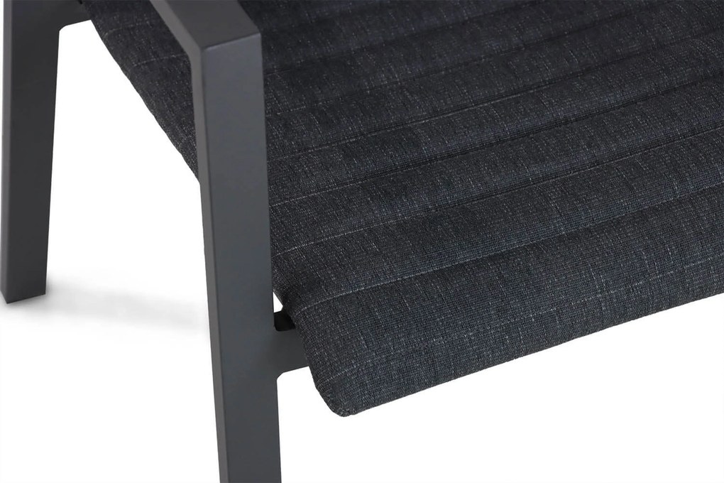 Bistroset 2 personen 70 cm Aluminium/textileen Grijs Osmen Joliet/Como