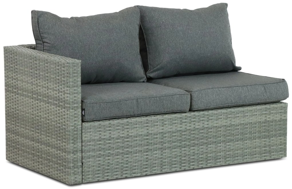 Hoek loungeset 5 personen Wicker Grijs Domani Furniture Rocco