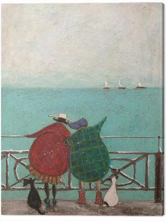 Print op canvas Sam Toft - We Saw Three Ships Come Sailing By, (40 x 50 cm)