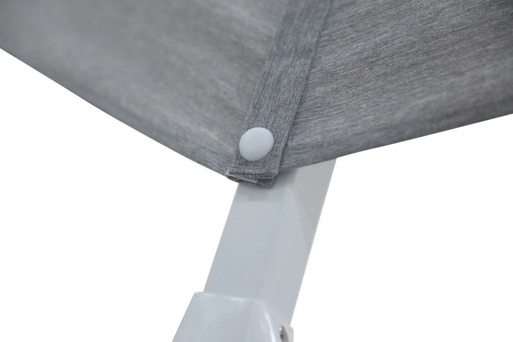 Zweefparasol 3.5m S2 Excellent (excl. voet) Grijs-antraciet Camello Luna