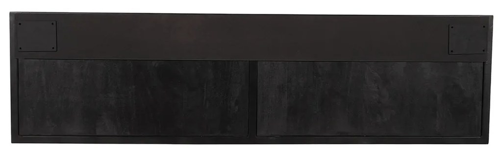 Starfurn New York Zwevend Tv-meubel Zwart Visgraat 120 Cm - 120x35x33cm.