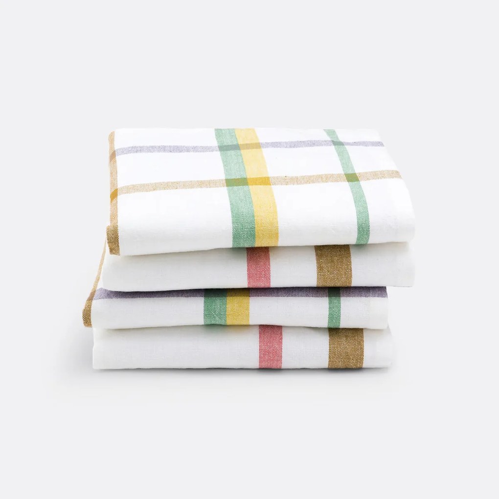 Set van 4 tafelservetten in gewassen katoen, Breda