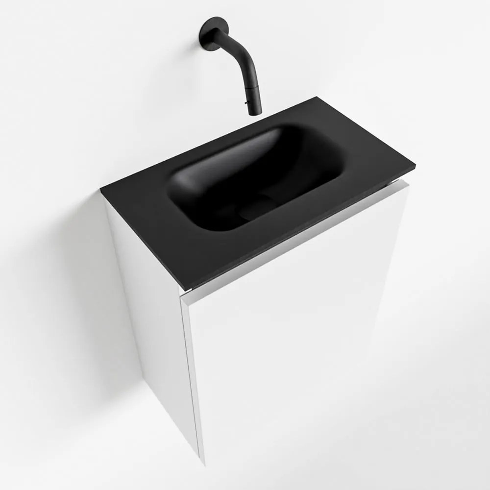 Mondiaz Ture 40cm toiletmeubel talc met wastafel urban midden geen kraangat