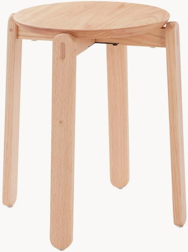 Houten poef Malden van eikenhout