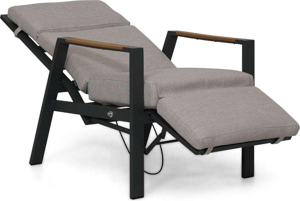 Lifestyle Garden Furniture Camino Relax Stoel Gasveer Verstelbaar Aluminium Grijs