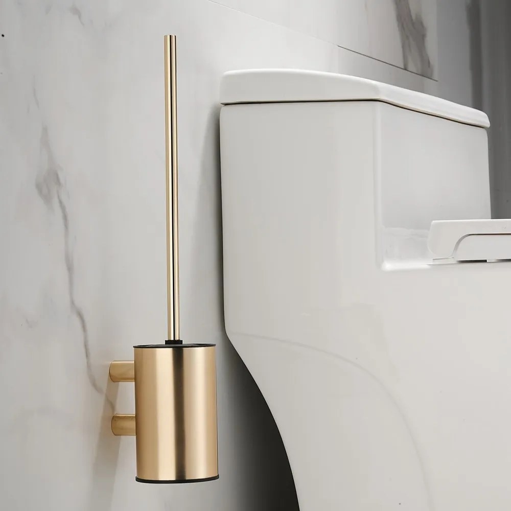 Saniclear Academy toiletborstel geborsteld messing mat goud