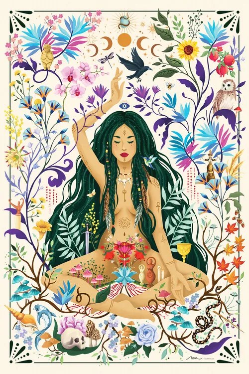 Ilustratie Matriarchal Consciousness, Nour Tohme