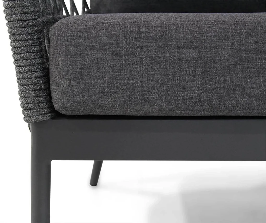 Hoek loungeset 5 personen Rope Grijs Coco Dalice/Pacific