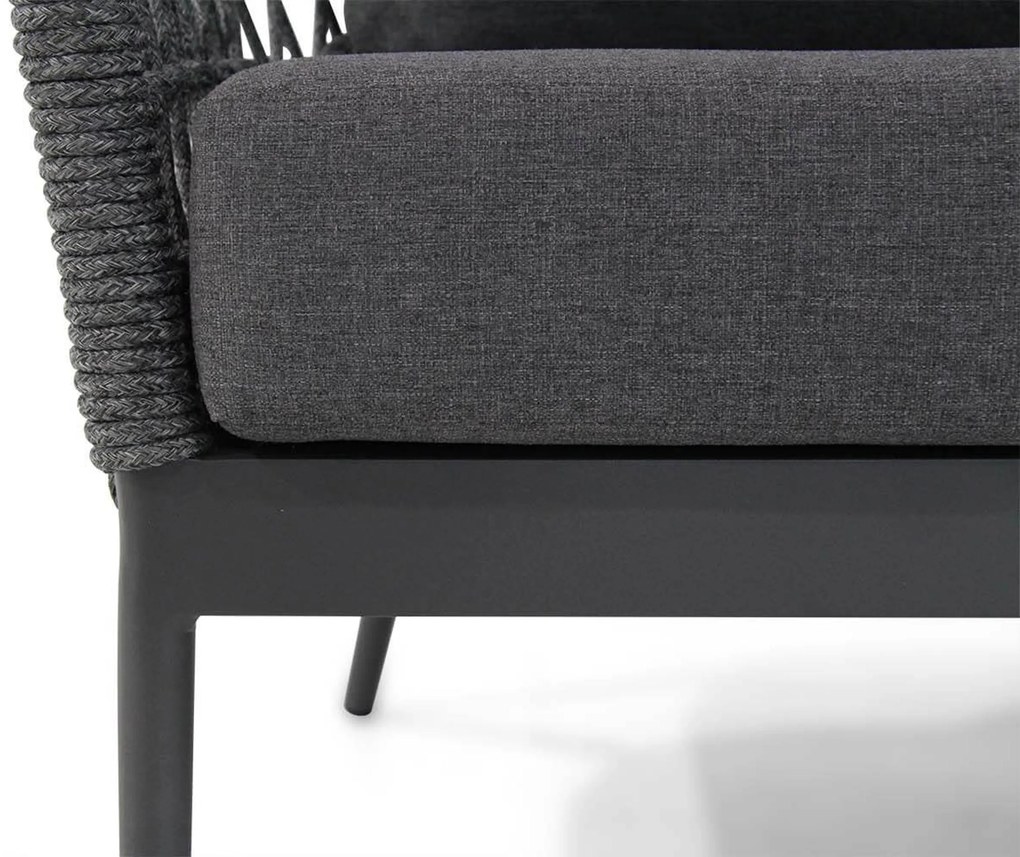 Hoek loungeset 5 personen Rope Grijs Coco Dalice